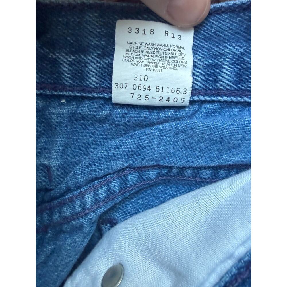 Vtg. 80’s/90’s Brittania Hand-Painted Star Patch Denim Jeans👖 - Picture 7 of 12